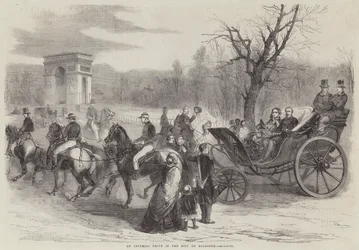 Eine kaiserliche Fahrt im Bois de Boulogne